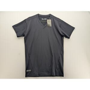 NWT Under Armour Tactical HeatGear Compression Men's V-Neck T-Shirt in Black XL